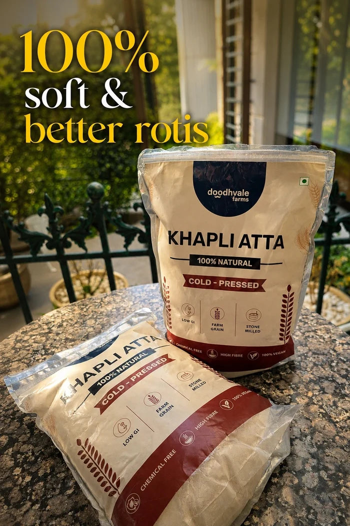 Khapli Atta – Cold Pressed | (2kg) : Buy 3 Get 2 Free