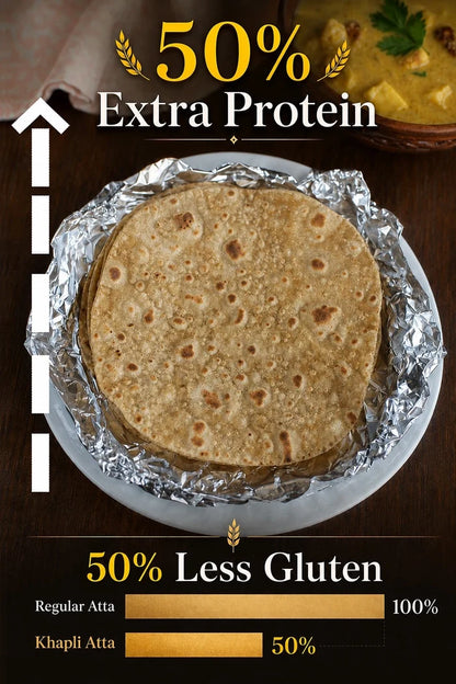 Khapli Atta – Cold Pressed | (2kg) : Buy 3 Get 2 Free