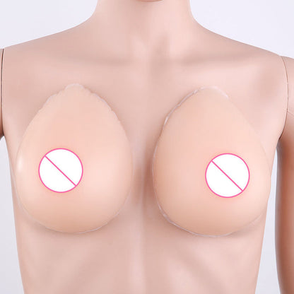 Inthemask by Moli's teardrop silicone breast forms with cleavage pockets, compatible with A-Z cup sizes for cosplay or costume use.