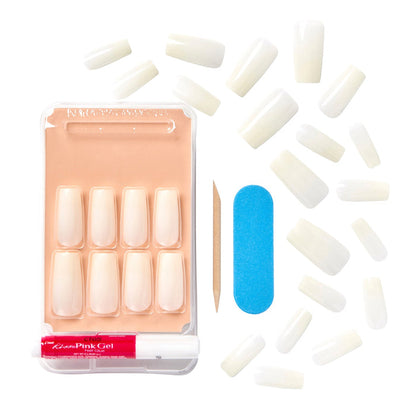 Kiss Salon Acrylic Natural 28 Nails - ikatehouse