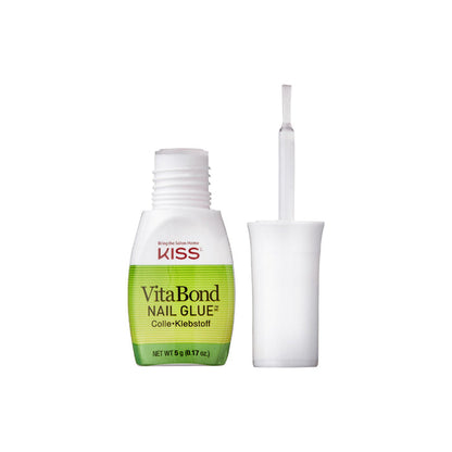 Kiss Vita Bond Nail Glue Pink Tint 0.17oz - ikatehouse