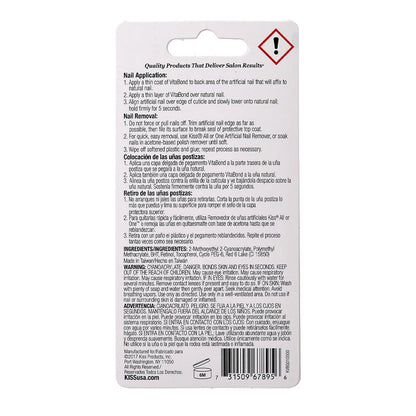 Kiss Vita Bond Nail Glue Pink Tint 0.17oz - ikatehouse