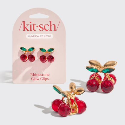 Kitsch Mini Rhinestone Claw Clips 2 pcs Set