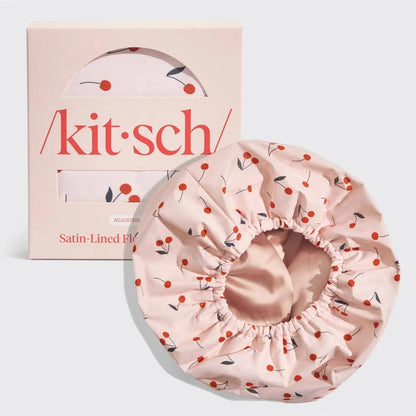 Kitsch Satin-Lined Flexi Shower Cap