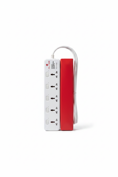 Klass KL-EX5W 5-Way Extension Socket - White Background