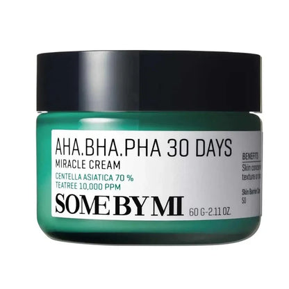 Korean SOME BY MI AHA BHA PHA Tea Tree Cream Set - Acne Care Skincare Set