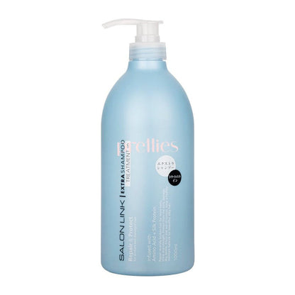 Kumano Yushi Salon Link Extra Shampoo Treatment In Repair & Protect (European Floral) 1000ml (Blue)
