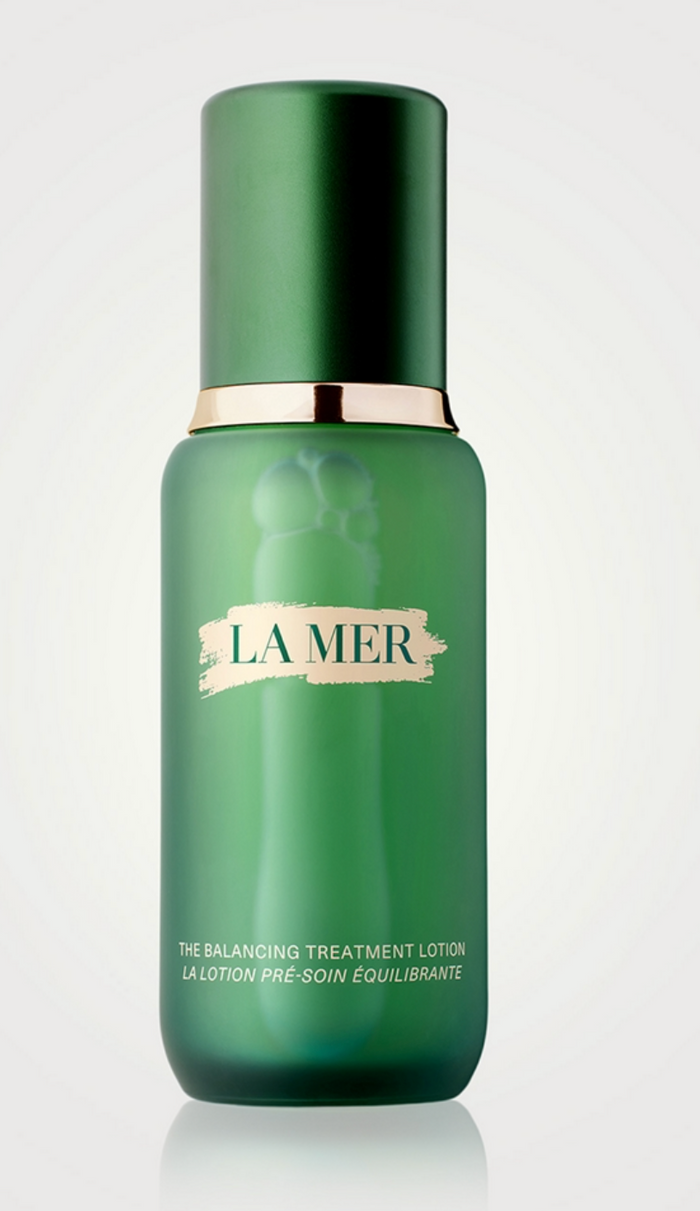 La Mer The Balancing Treatment Lotion 50ml bottle with clear label, placed on a neutral background, showcasing the skincare product.