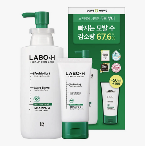 LABO-H Scalp Strengthening Shampoo Hair Loss Care 333mL (+50mL)