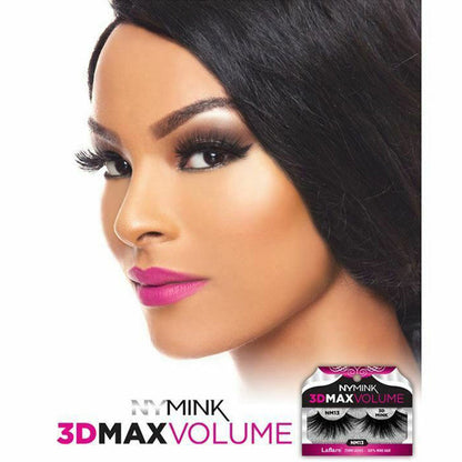 Laflare NY Mink 3D Max 100% Mink Hair 25mm Volume Eyelashes - ikatehouse