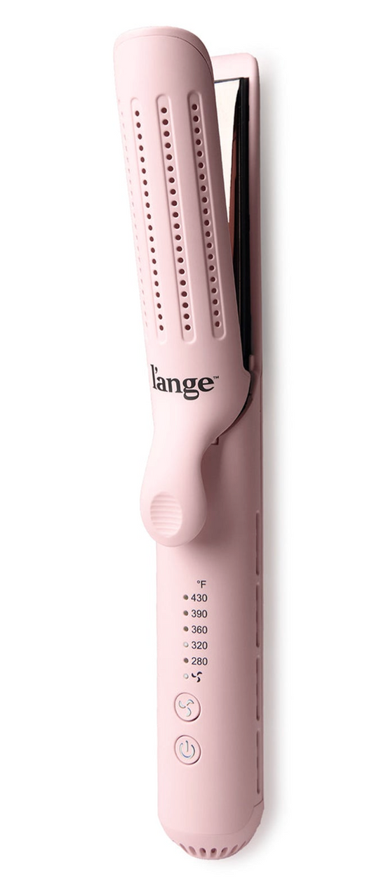 L'ange Hair Le Duo Classic 360° Airflow Titanium Styler, a professional beauty hair styling tool with sleek design and titanium barrel.