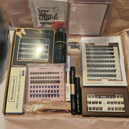 Lash Royal Collection – Mega Premium DIY Lash Box (10+ Items) by MinuLashes