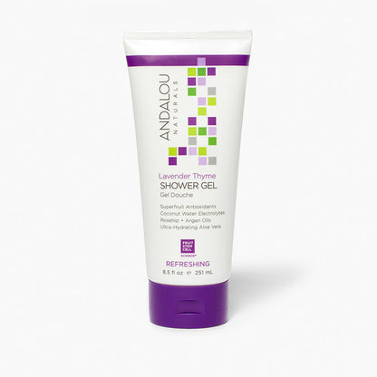 Lavender Thyme Refreshing Shower Gel Body Wash - Andalou Naturals US