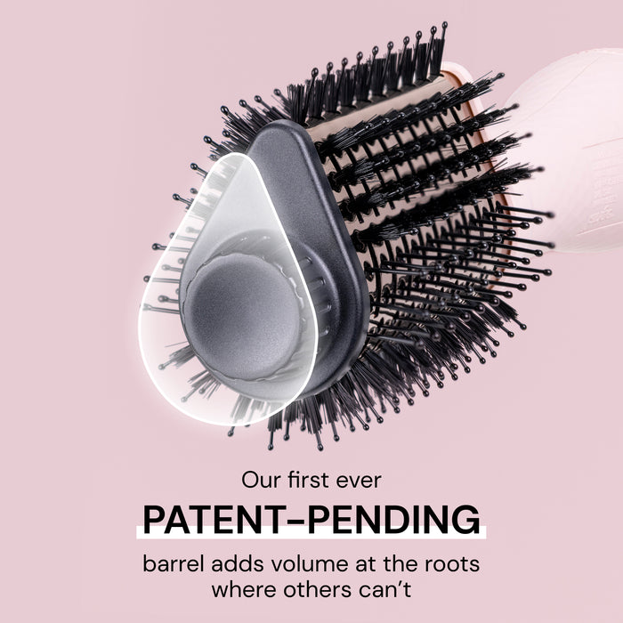 Our first ever patent-pending barrel adds volume at the roots where others can't.