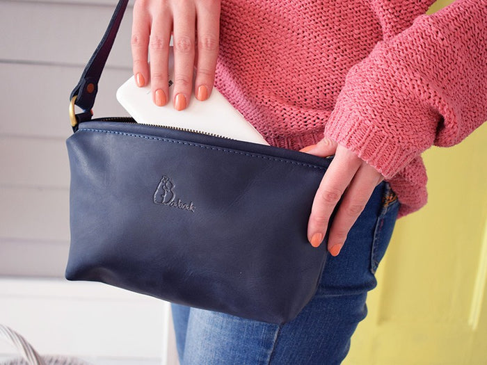 Leather bag Gracia Blue