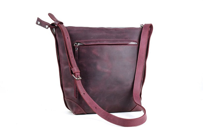 Leather bag Merida M Marsala