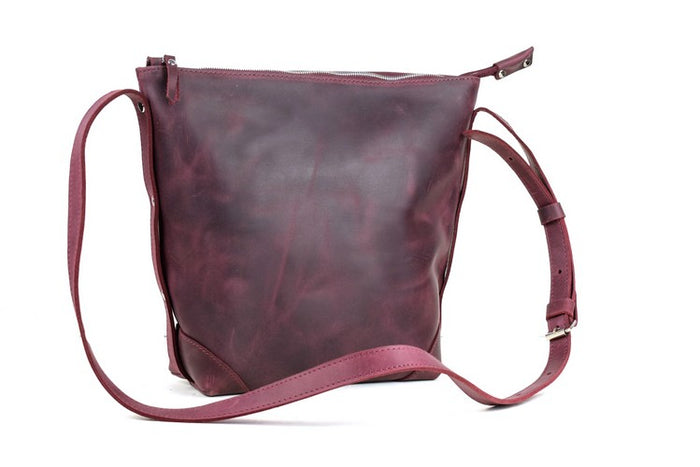 Leather bag Merida M Marsala