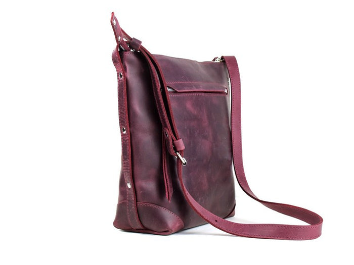 Leather bag Merida M Marsala