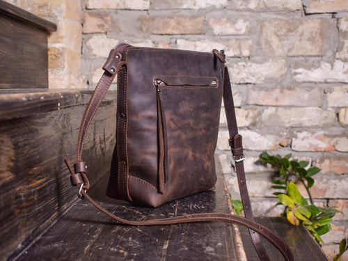 Leather bag Merida S Brown