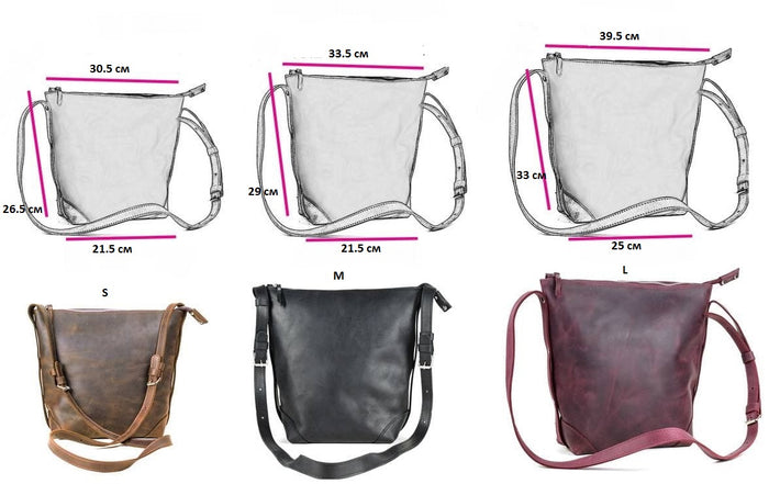 Leather bag Merida S Cognac