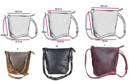 Leather bag Merida S Cognac