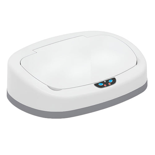 Replacement lid cover for iTouchless 13 Gallon Oval Sensor Trash Can in Chalk White, compatible with model ITOS13WH
