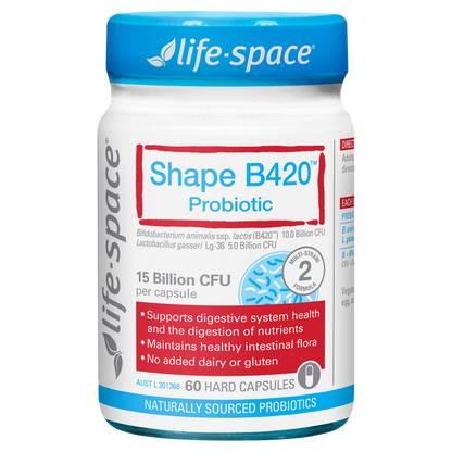 LIFESPACE Shape B420™ Probiotic 60 Capsules - myernk