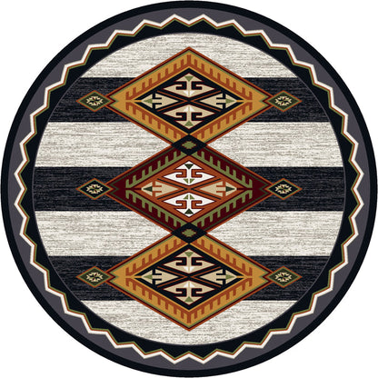 Image of an area rug, Lineage - Black & White