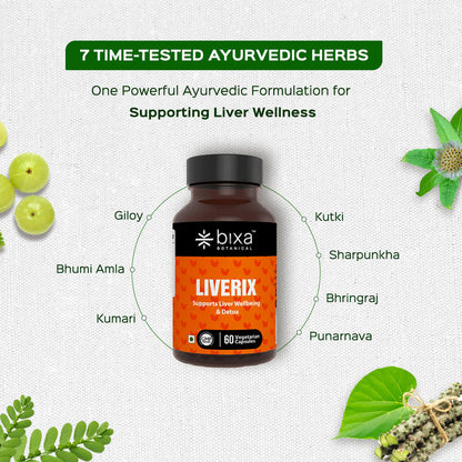 LIVERIX 60 Veg Capsules (450mg) Supports Liver Wellbeing