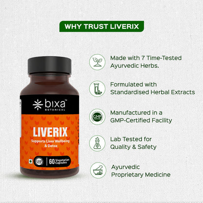 LIVERIX 60 Veg Capsules (450mg) Supports Liver Wellbeing