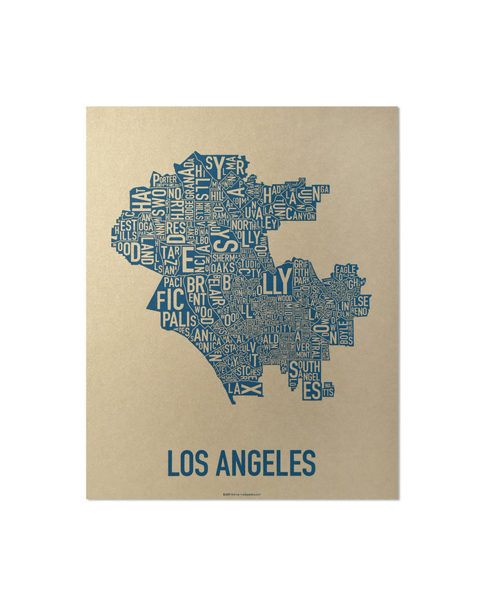 11" x 14" / Gold & Blue Print