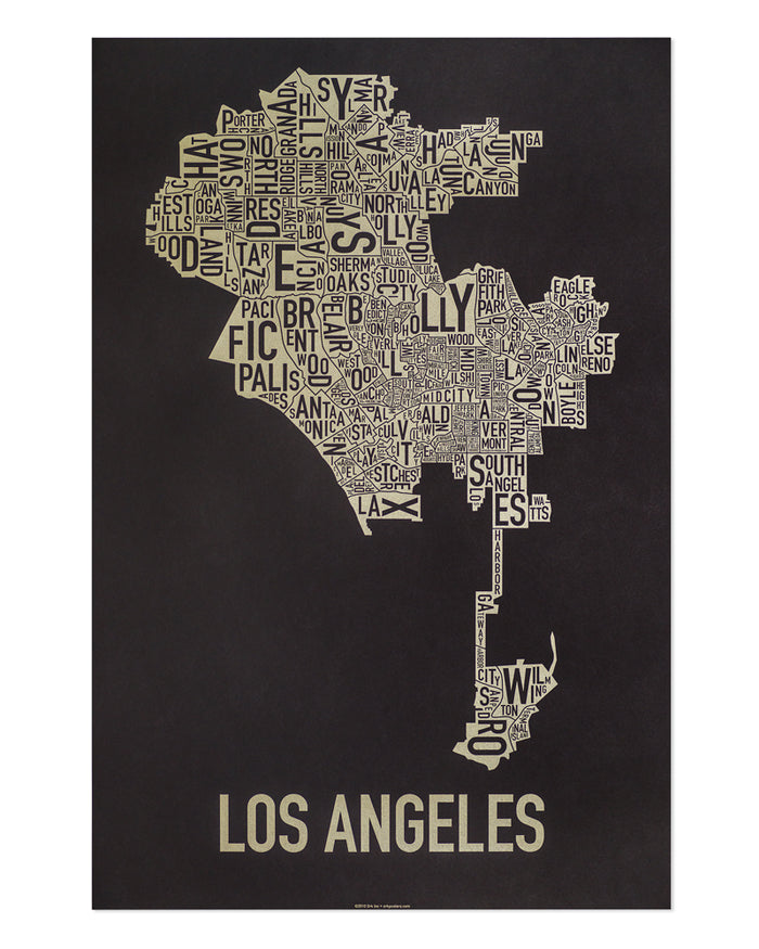 20" x 30" / Black & Gold Screenprint