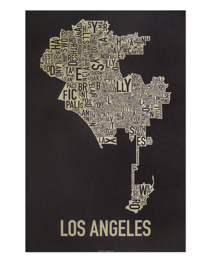 20" x 30" / Black & Gold Screenprint