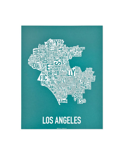 11" x 14" / Teal & White Print