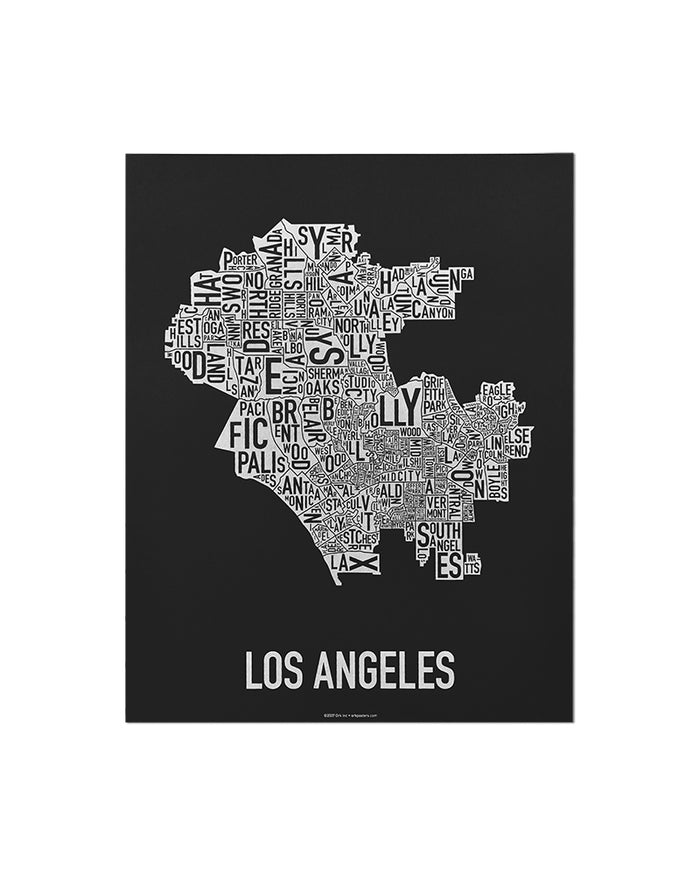 11" x 14" / Black w/ White Ink Print