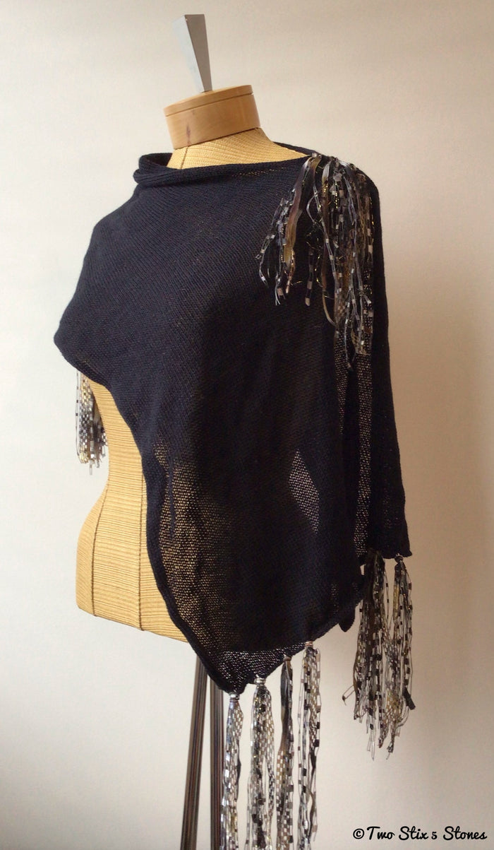 Luxe Black Shawl