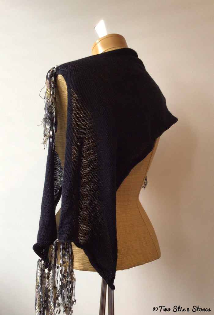 Luxe Black Shawl