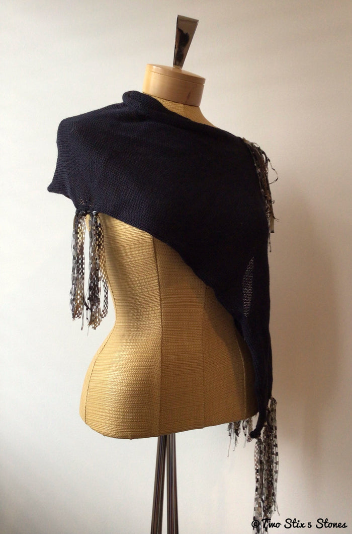 Luxe Black Shawl