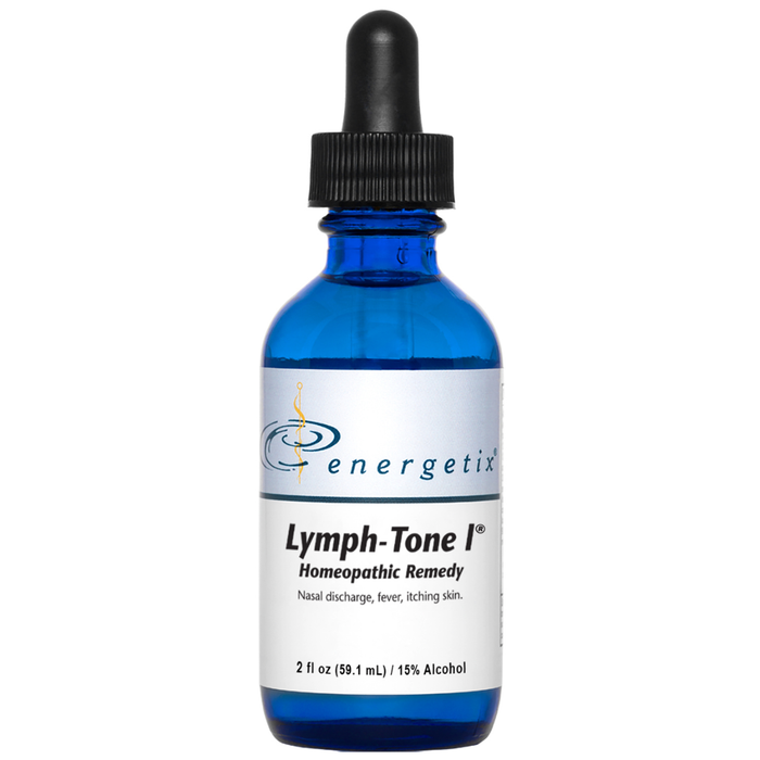 Lymph-Tone I® is a homeopathic combination formula for recent symptoms such as mucous discharge; irritated, watery eyes; cough; high-grade fever; excessive perspiration; skin eruptions; redness and swelling; sleeplessness; frequent urination; nausea; diarrhea.