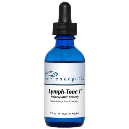 Lymph-Tone I® is a homeopathic combination formula for recent symptoms such as mucous discharge; irritated, watery eyes; cough; high-grade fever; excessive perspiration; skin eruptions; redness and swelling; sleeplessness; frequent urination; nausea; diarrhea.