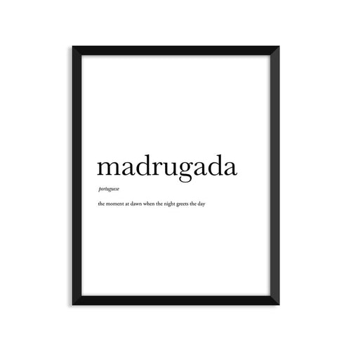 Madrugada Definition - Unframed Art Print Or Greeting Card