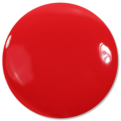 The LONDONTOWN Maraschino Cherry is a bright, solid red, circular object with a smooth surface and visible light reflections, closely resembling a cherry.