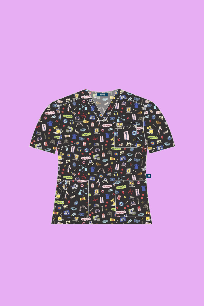 Medical Imaging - Womens Printed Scrub Top