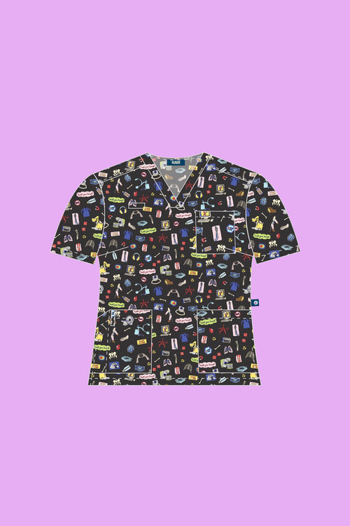 Medical Imaging - Womens Printed Scrub Top