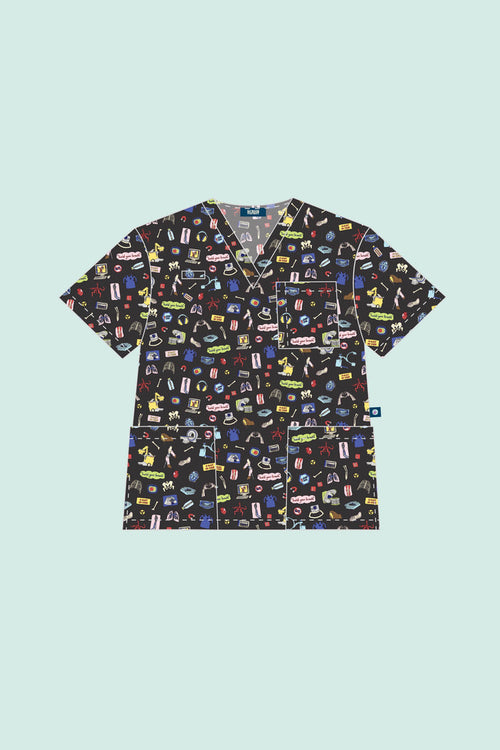 Medical Imaging – Unisex Printed Scrub Top