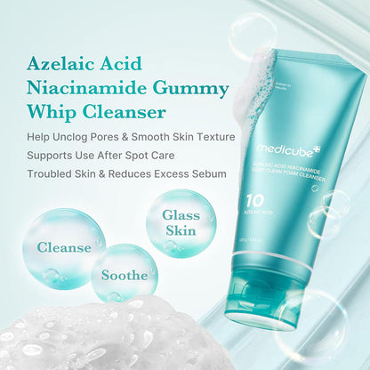 Medicube Azelaic Acid Niacinamide Deep Clean Whip Cleanser 4.23oz/ 120g