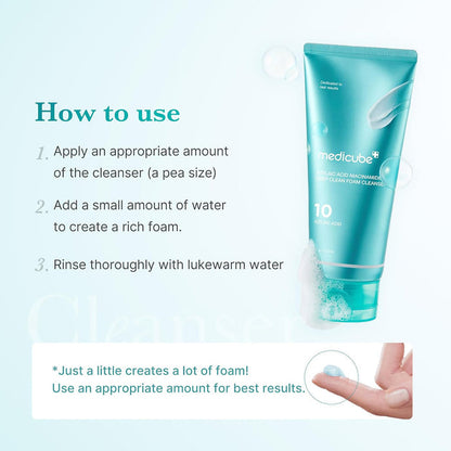 Medicube Azelaic Acid Niacinamide Deep Clean Whip Cleanser 4.23oz/ 120g