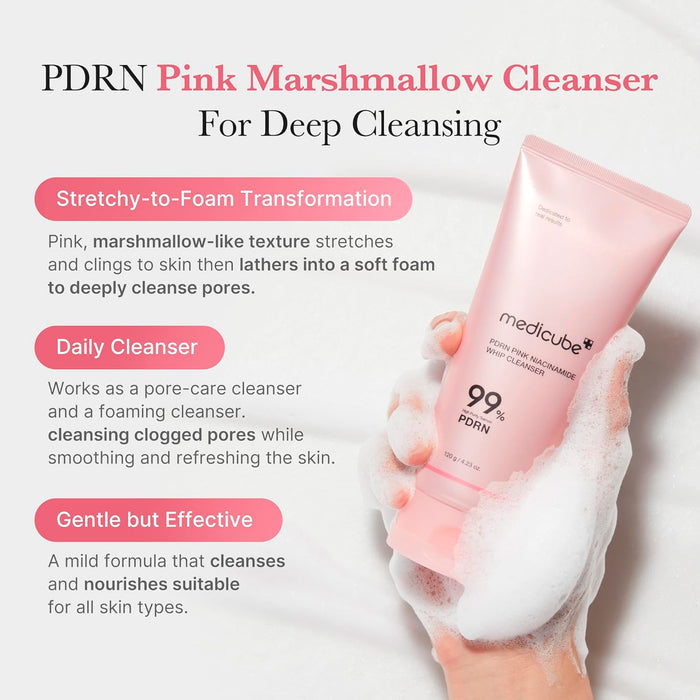 Medicube PDRN Pink Niacinamide Whip Cleanser 4.23oz/ 12g