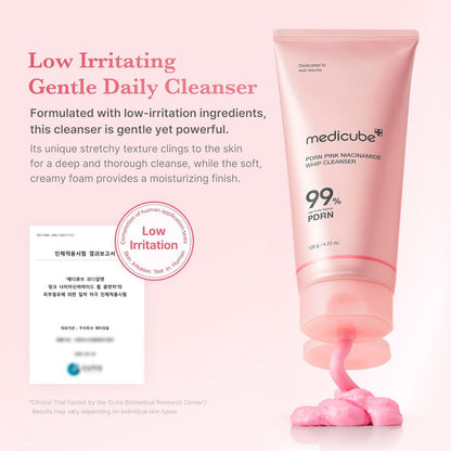 Medicube PDRN Pink Niacinamide Whip Cleanser 4.23oz/ 12g