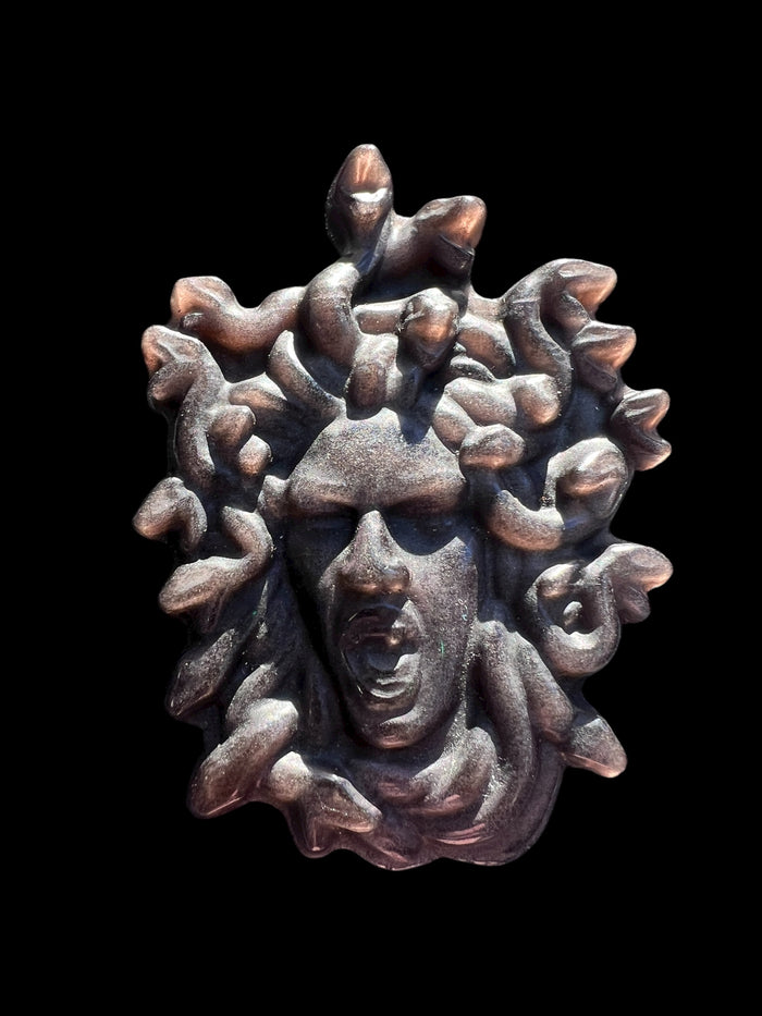 Silver Sheen Obsidian Medusa from Raven's Cauldron, 6 N Sandusky St, Delaware, OH 43015